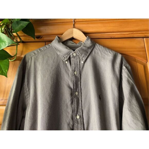 Ralph Lauren Yarmouth button-down shirt SZ 17 1/2 - Picture 3 of 11
